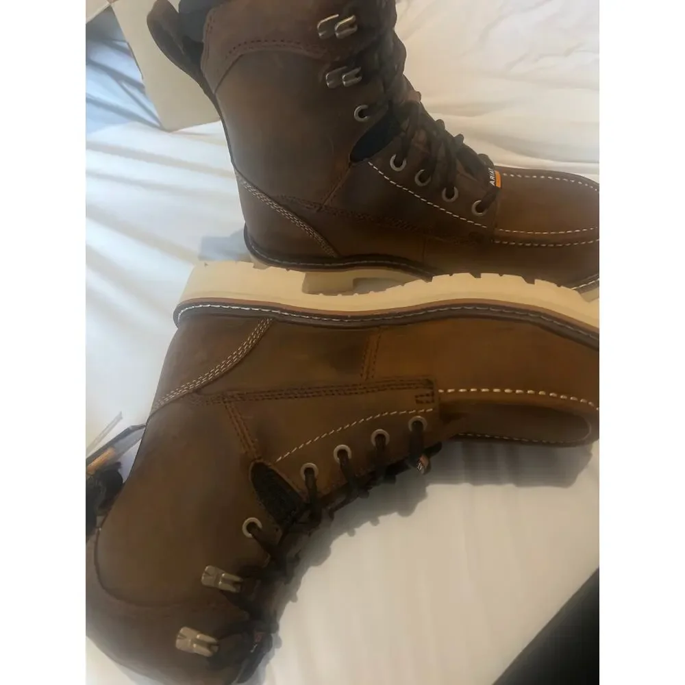 Ariat Rebar Lift 8 H20 Composite toe Men’s Sz 6 distressed brown